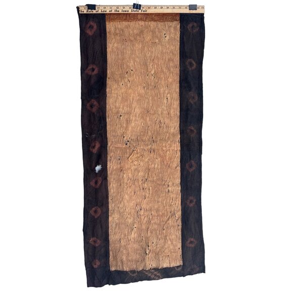 Vintage African Kuba Cloth Tapestry Wall Hanging With Geometric Patterns - Picture 15 of 16